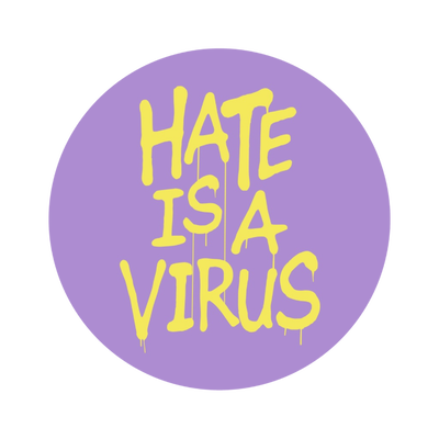 Hate is a Virus Purple