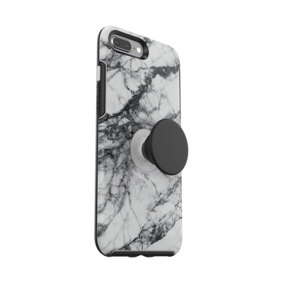 Secondary image for hover Otter + Pop White Marble Symmetry Series Case