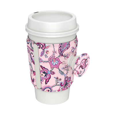 PopThirst Cup Sleeve Felicity Paisley Pink