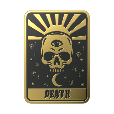 Enamel Tarot Card Death