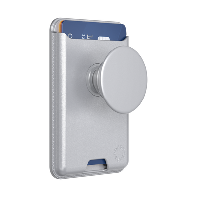 Silver —  Softgoods PopWallet+ for MagSafe