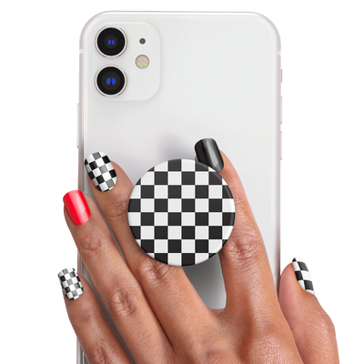 Secondary image for hover PopSockets Nails Checker Black