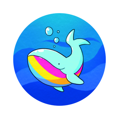 Pansexual Pride Whale